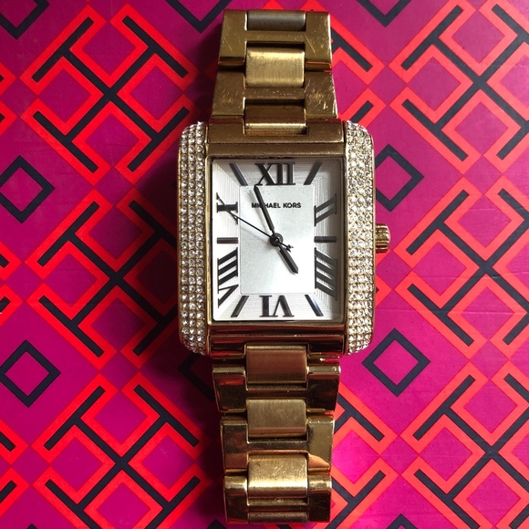 Michael Kors Watch Gold-tone, diamond bordering
